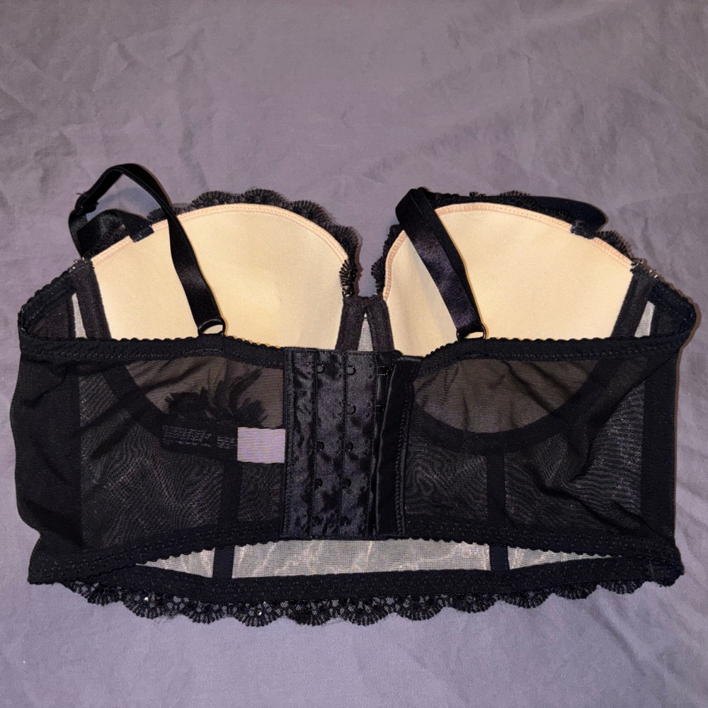 Bebe Bustier Sequin Bra Top - Picture 2 of 5